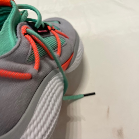 Under Armour Curry Flow Cozy Grey Green Basketball Shoes - Picture 5 of 7